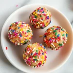 Applesauce Birthday Cake Protein Balls