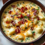 Bacon Cheddar Gnocchi Soup – A Rich and Creamy Comfort Meal