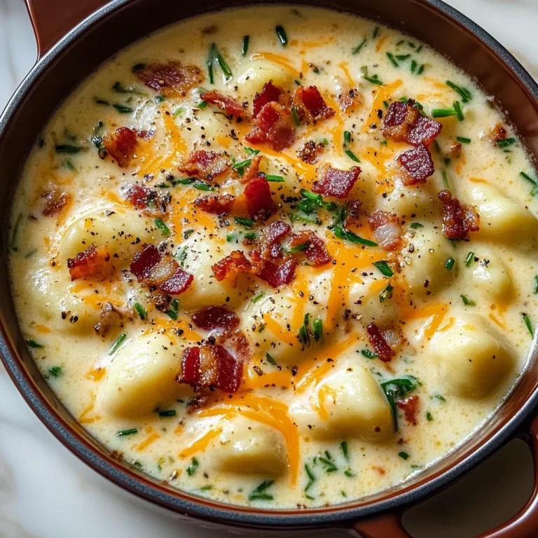 Bacon Cheddar Gnocchi Soup – A Rich and Creamy Comfort Meal