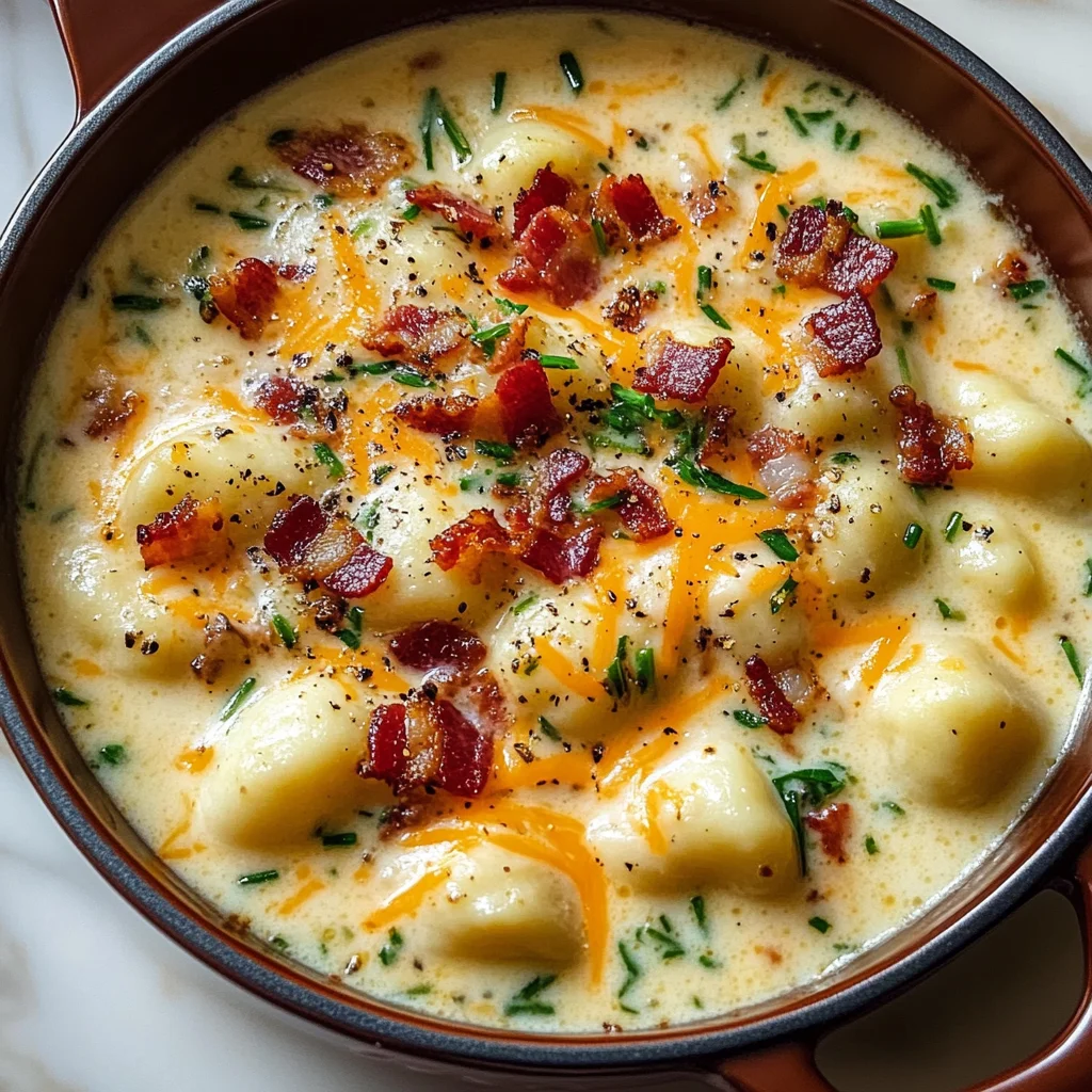 Bacon Cheddar Gnocchi Soup – A Rich and Creamy Comfort Meal