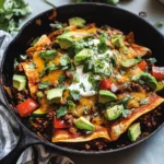 Beef Skillet Enchiladas