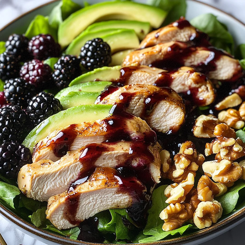 Blackberry Balsamic Chicken Salad