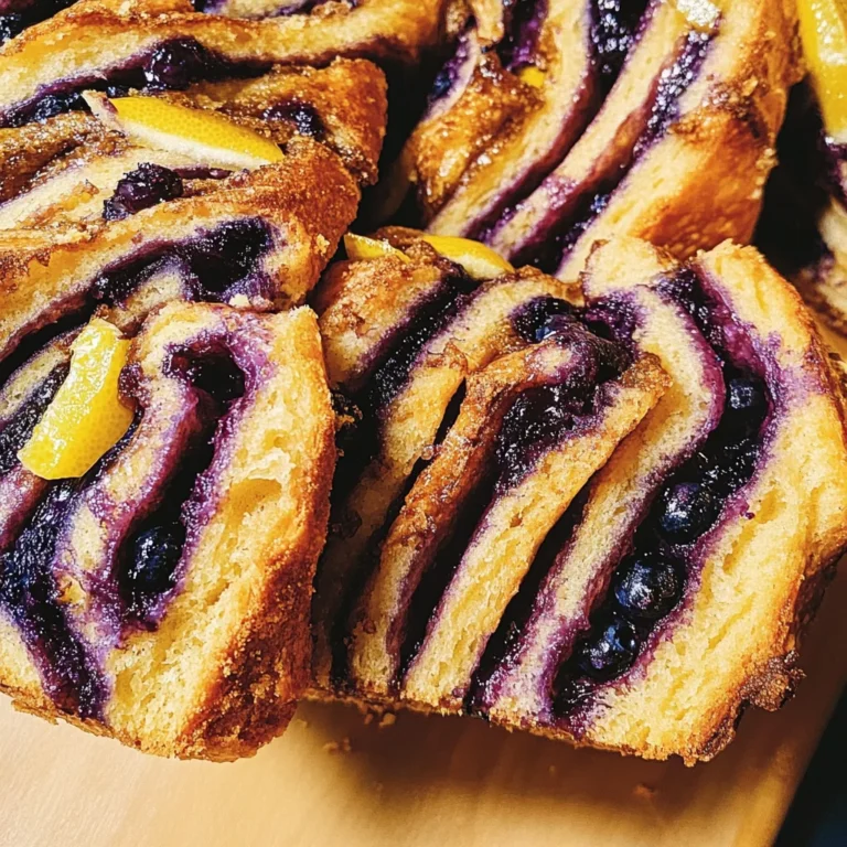 Blueberry Lemon Sourdough Babka