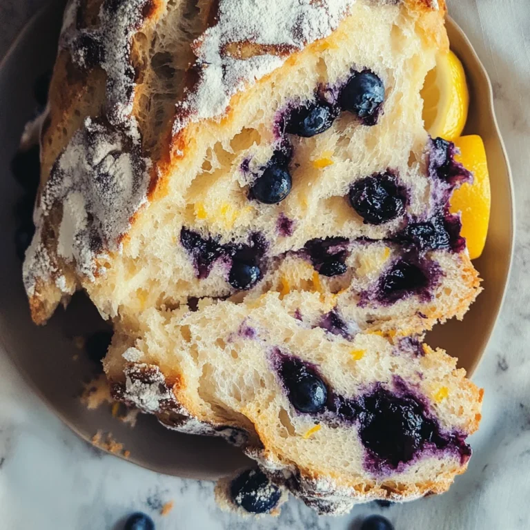 Blueberry Lemon Sourdough Bread