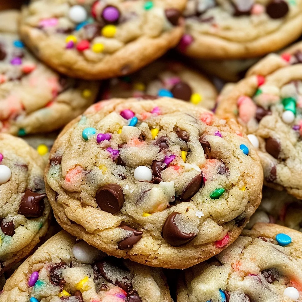 Cake Batter Chocolate Chip Cookies