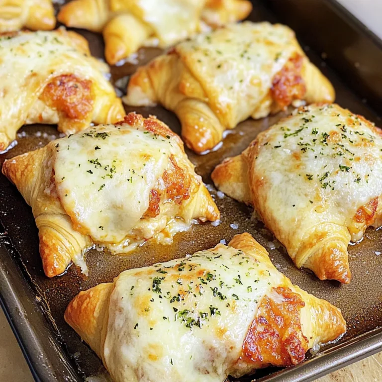 Chicken Parmesan Crescent Rolls