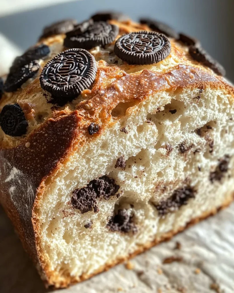 Cookies and Cream Sourdough Bread