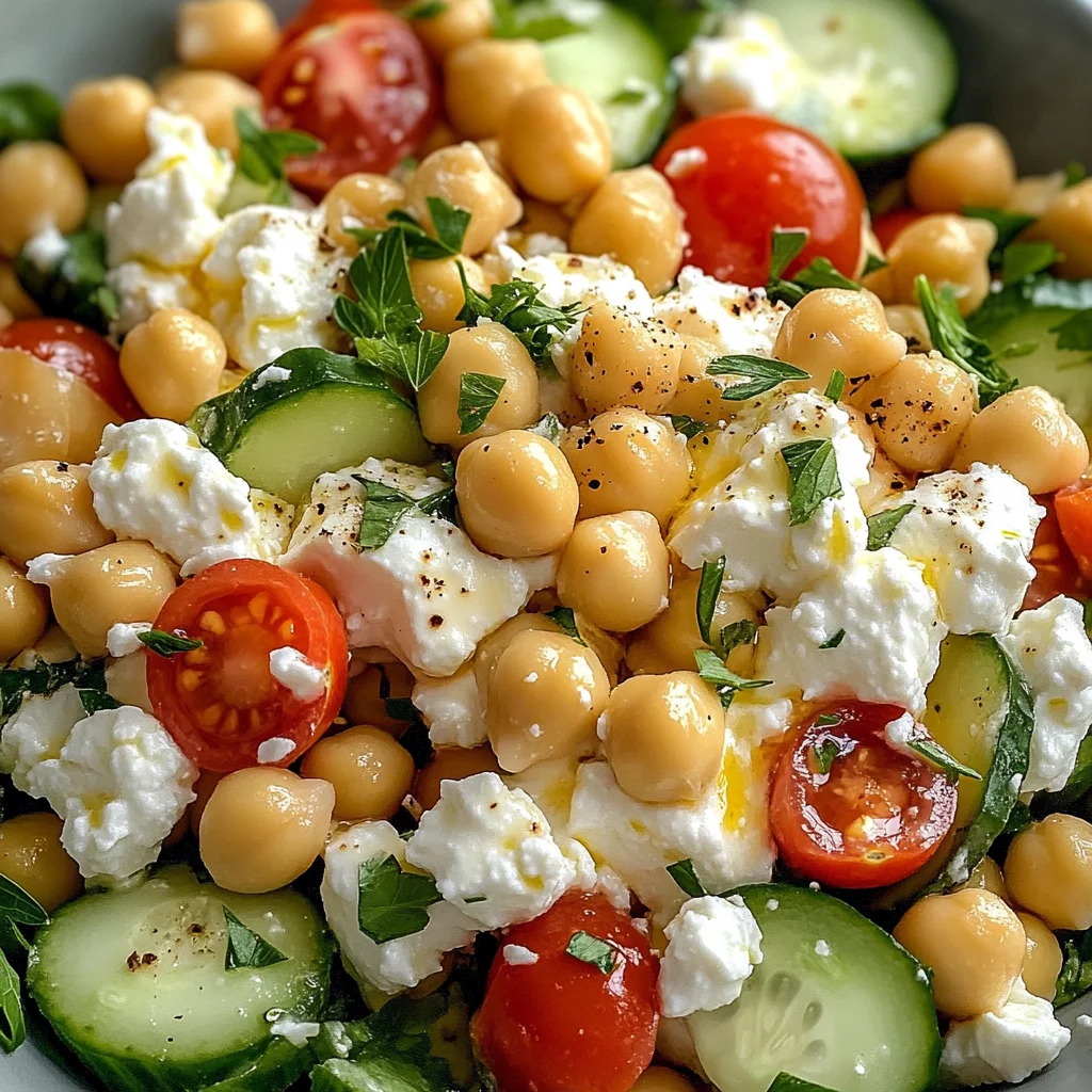 Cottage Cheese and Chickpea Salad