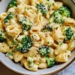 Creamy Vegetarian Broccoli Cheddar Pasta