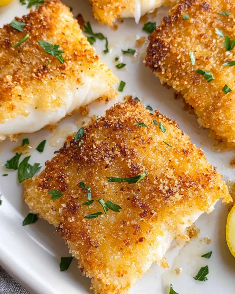 Crispy Air Fryer Parmesan Crusted Cod