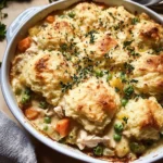 Easy Chicken Cobbler Dinner Casserole