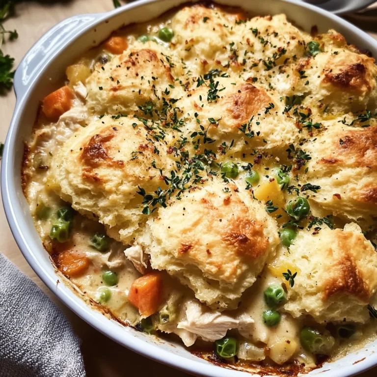 Easy Chicken Cobbler Dinner Casserole