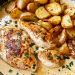 Easy Creamy Dijon Chicken and Potatoes