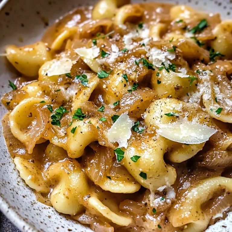 French Onion Pasta Recipe