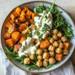 Glow Bowl Recipe: Roasted Veggie, Tahini Yogurt Sauce