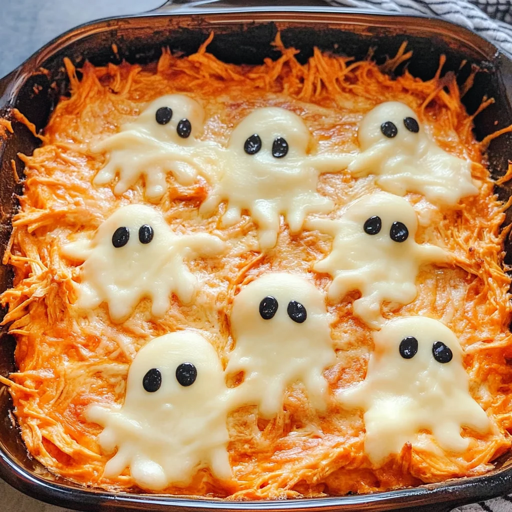 Halloween Buffalo Chicken Dip (Booffalo Dip)