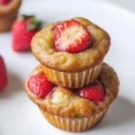 Healthy Strawberry Banana Yogurt Muffins