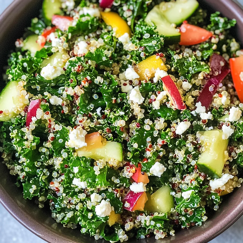 Kale Quinoa Salad - With Lemon Dressing