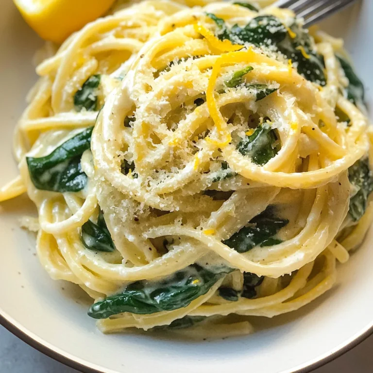 Lemon ricotta pasta & spinach