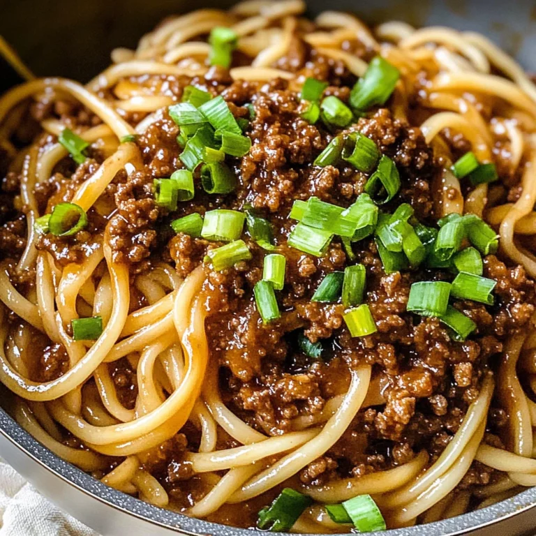 Mongolian Ground Beef Noodles