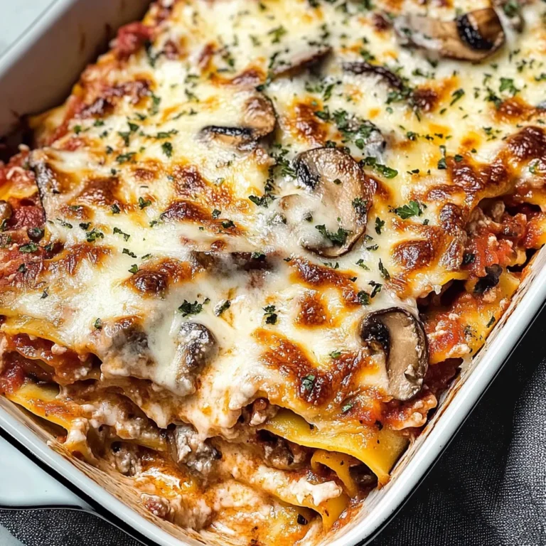 Mushroom Lasagna - Italian Recipe