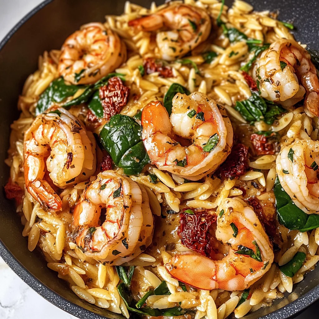 One Pot "Marry Me" Shrimp and Orzo Pasta