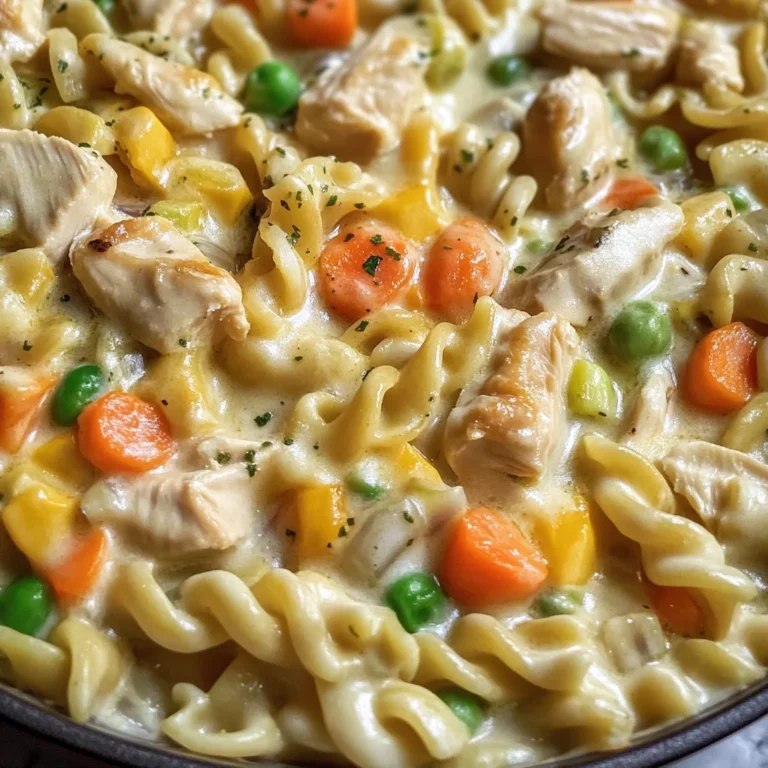 Quick Chicken Pot Pie Pasta