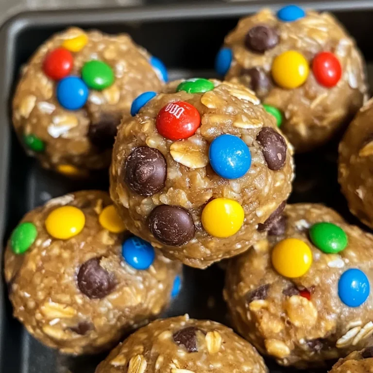 Quick Monster Cookie Protein Balls