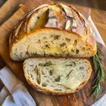 Roasted Garlic and Rosemary Sourdough Bread Recipe