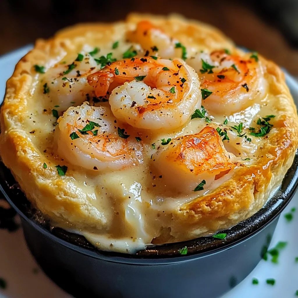 Shrimp & Lobster Cheddar Bay Biscuit Pot Pie