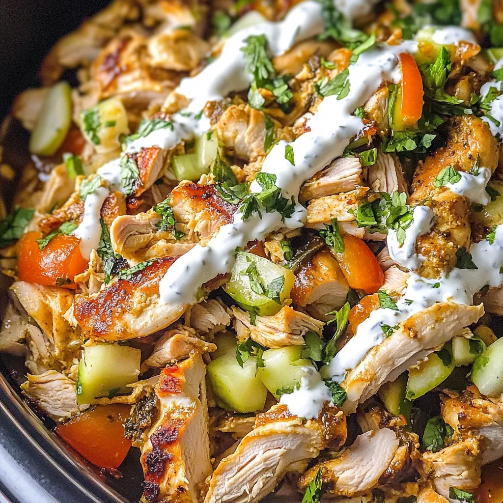 Slow Cooker Chicken Shawarma Recipe