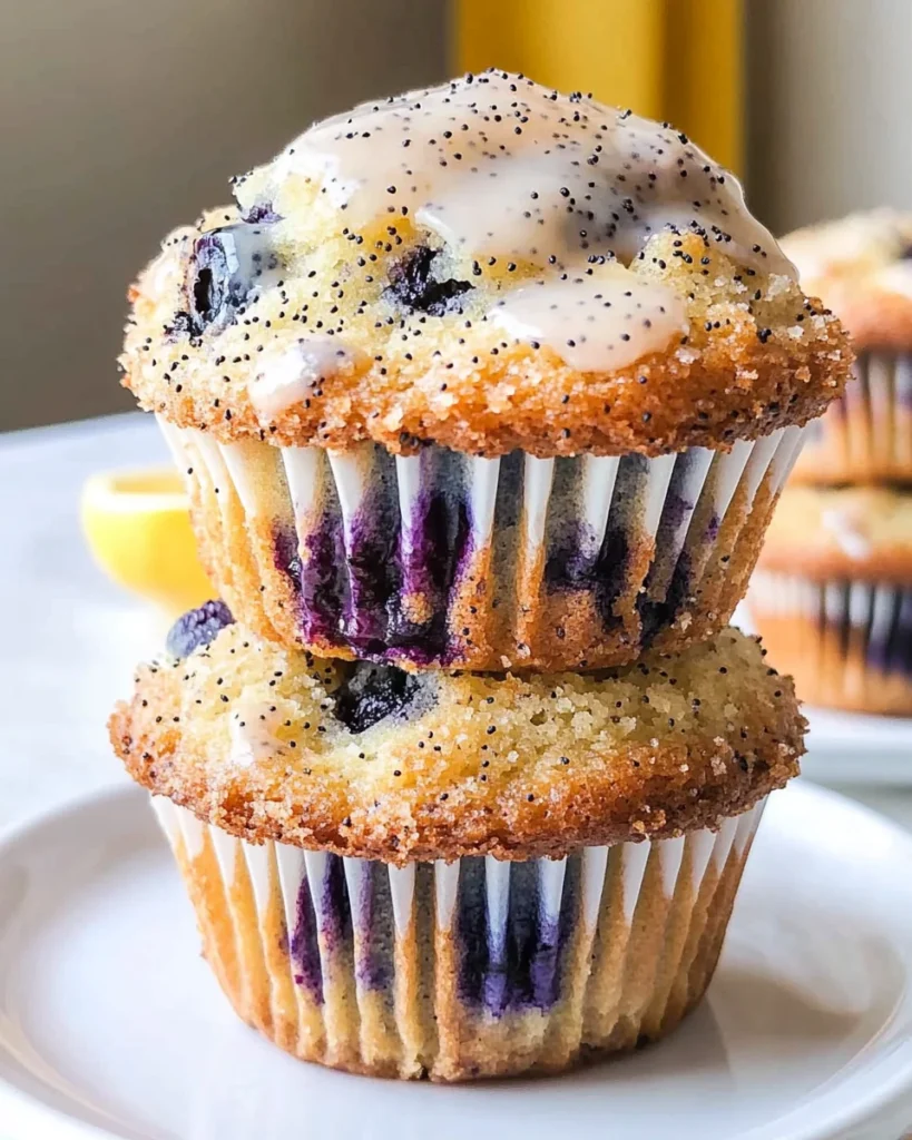 Sourdough Blueberry Lemon Poppy Seed Muffins Recipe