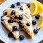 Sourdough Discard Blueberry Lemon Scones