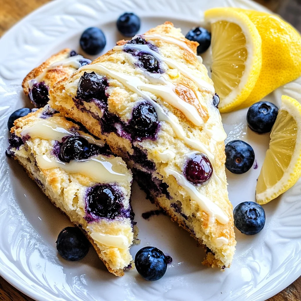 Sourdough Discard Blueberry Lemon Scones