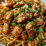 Sticky Garlic Chicken Noodles