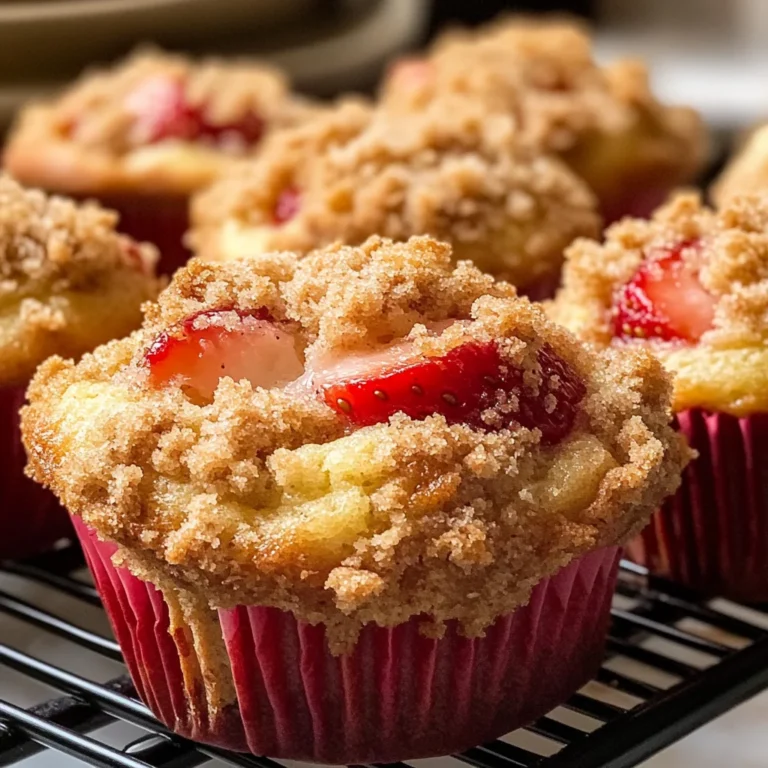 Strawberry Cream Cheese Muffins with Streusel Crumb Topping