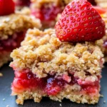 Strawberry Oatmeal Crumble Bars