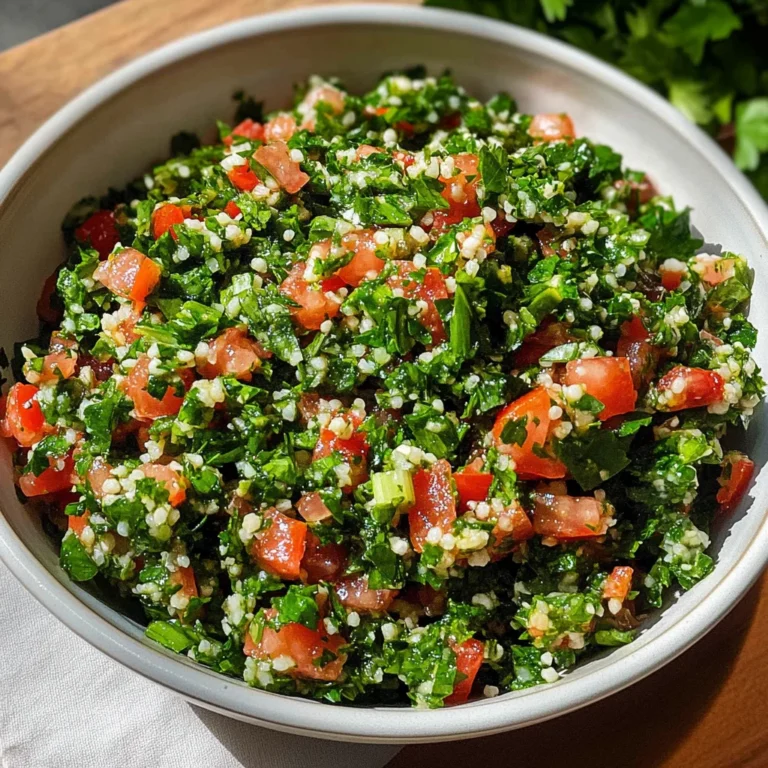 Tabouli Salad Recipe (Tabbouleh)