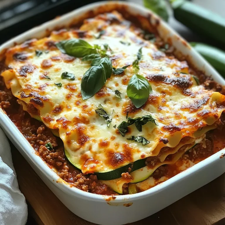 Zucchini Lasagna with Ground Turkey