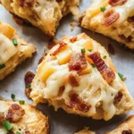 Air Fryer Apple Cheddar Bacon Scones