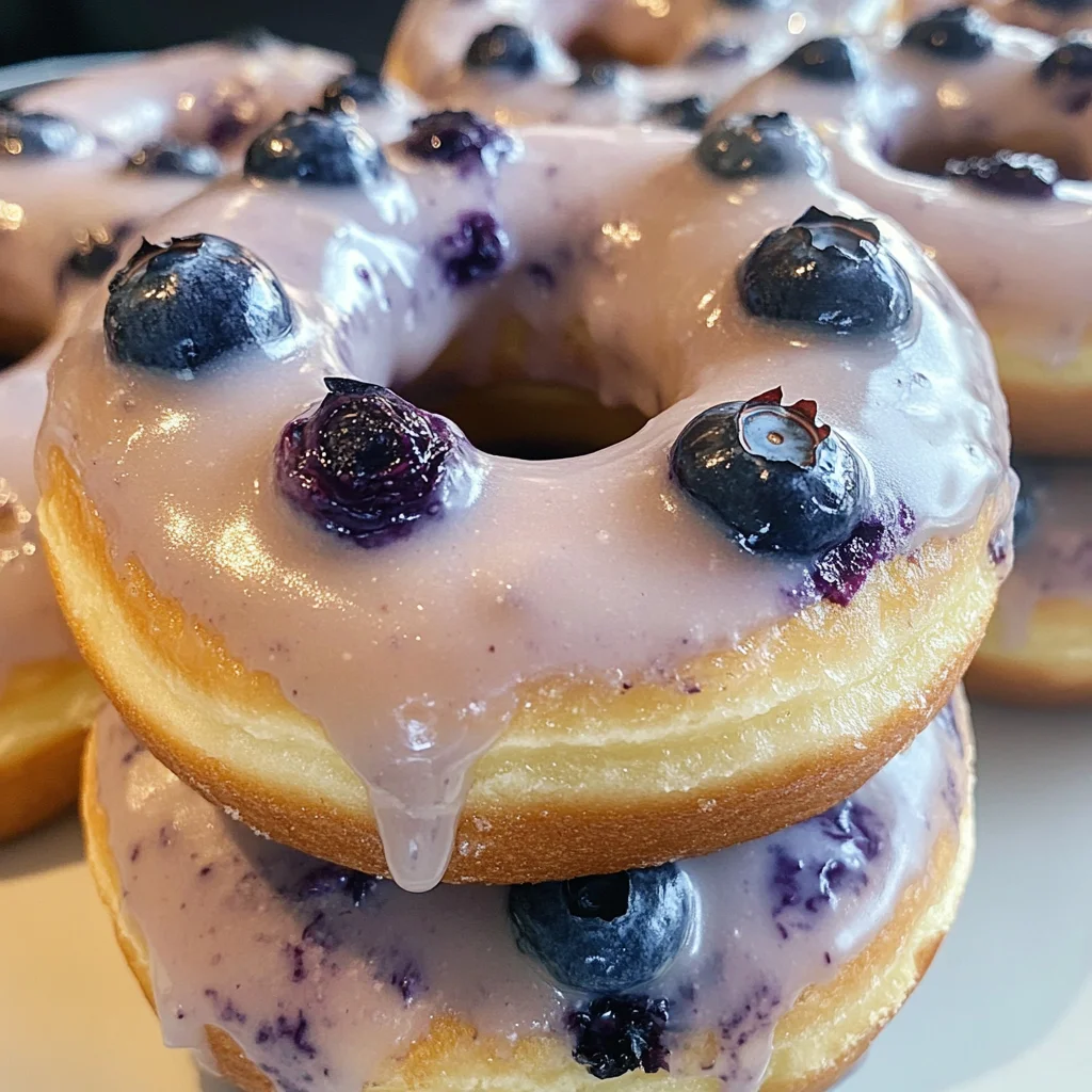 Baked Blueberry Donuts