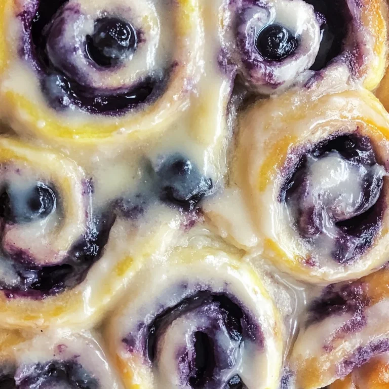 Blueberry Lemon Sourdough Sweet Rolls