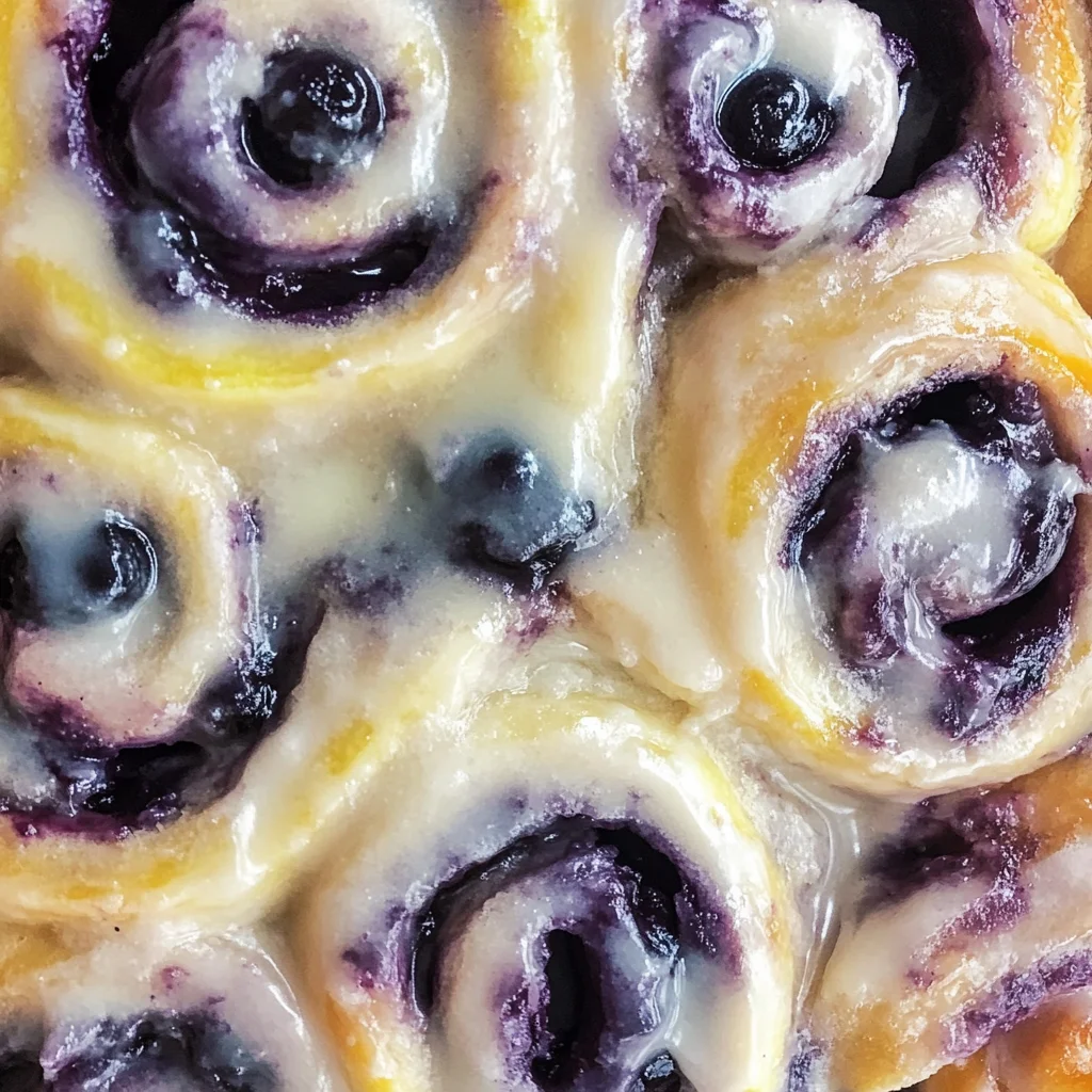 Blueberry Lemon Sourdough Sweet Rolls