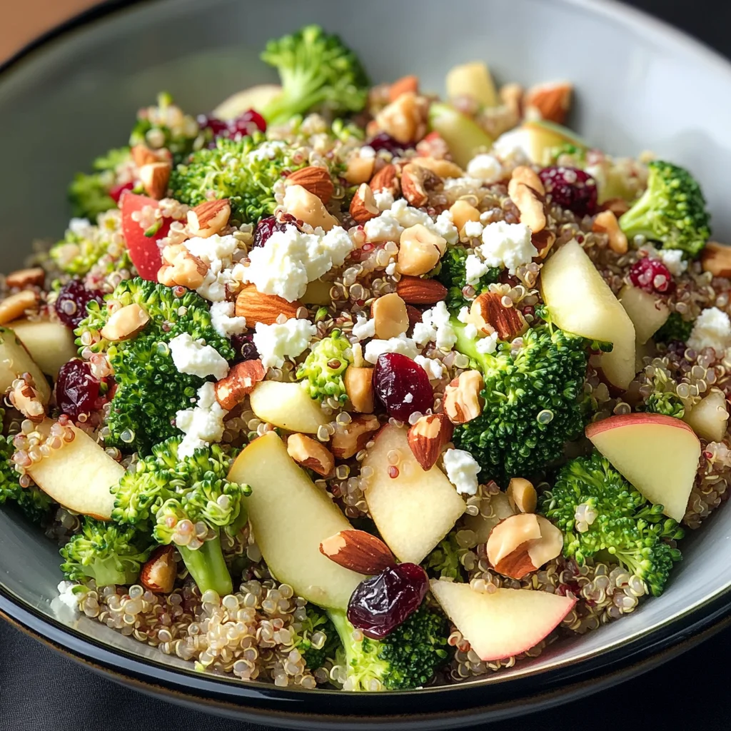 Broccoli Apple Quinoa Salad