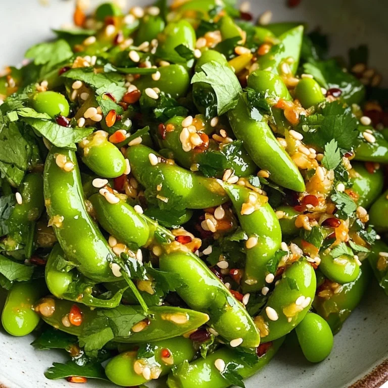 Chili Crisp Snap Pea Salad