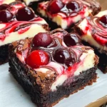 Chocolate Cherry Cheesecake Brownies