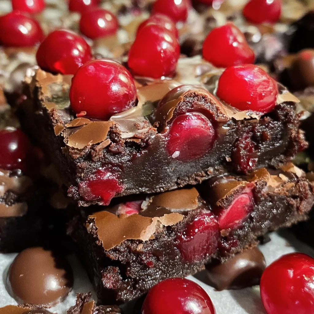 Chocolate Covered Cherry Magic Bars