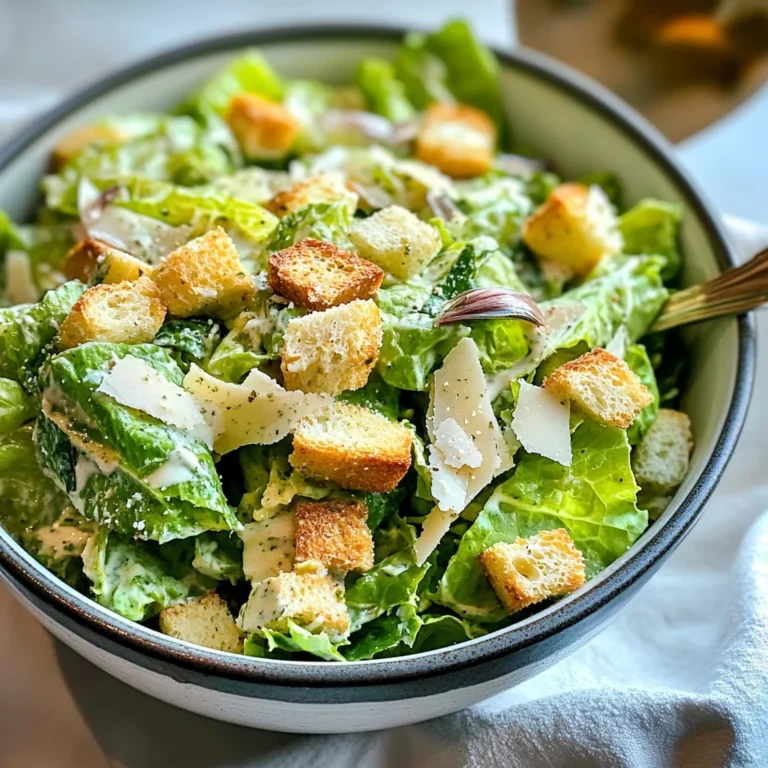 Classic Homemade Caesar Salad