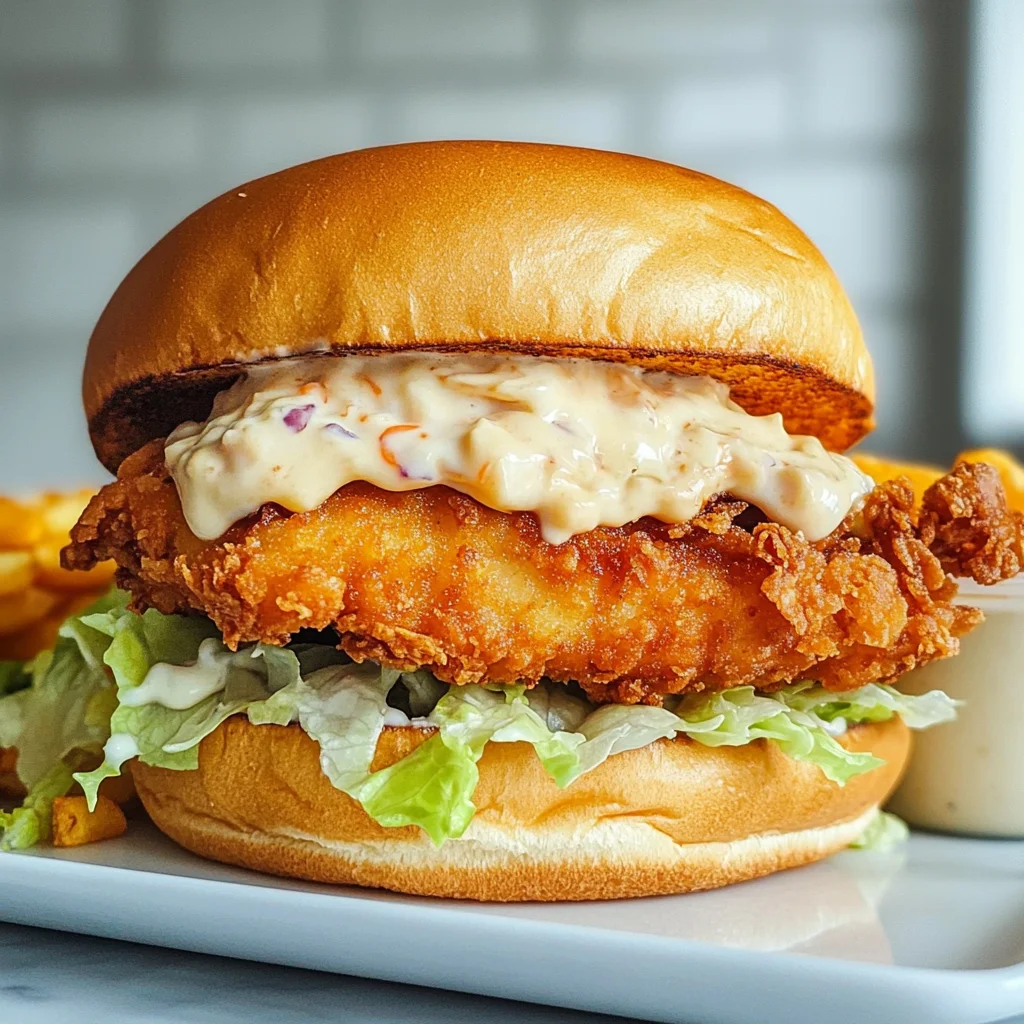 Crispy Fried Cod Fish Sandwich