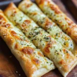Crispy Sourdough Cheesy Breadsticks